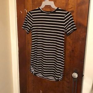 Black and white stripped dress